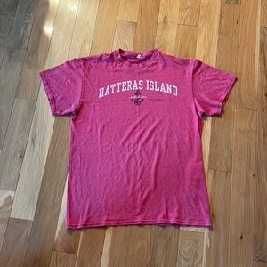 Pink hatteras island shirt